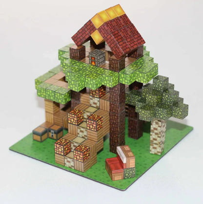 Conjunto de blocos magnéticos brilhantes